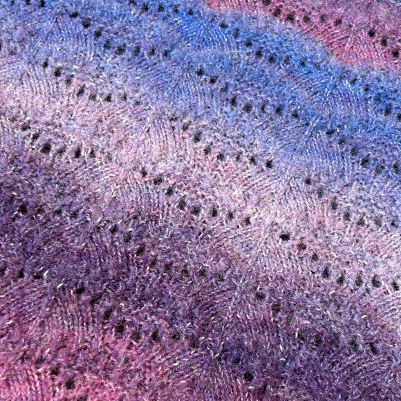 EUC Knox Rose Women's Marled Crewneck Sweater Blue Purple Size 1X - Picture 8 of 8